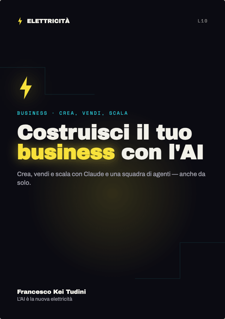Costruisci il tuo business con l'AI